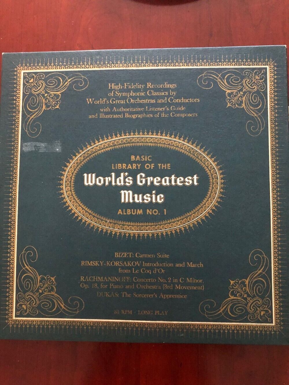 Bizet Rimsky-Korsakov 1958Library Of The World's Greatest Music Album No. 1